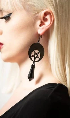 KILLSTAR Crescent | CHARM EARRINGS* -Punk Rave Store killstar crescent charm earrings 3 021d8e06 621a 4f56 91e4 aee2b830b946 700x700