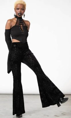 KILLSTAR Evil Eye Burnout | BELL BOTTOM* -Punk Rave Store killstar evil eye burnout bell bottom 2 7131ad52 e08a 4652 9834 f87502451449 700x700