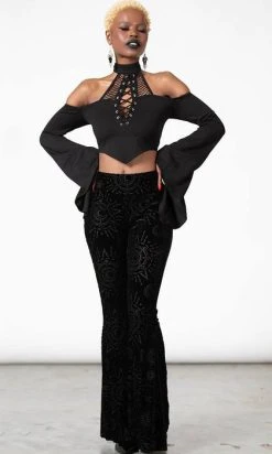 KILLSTAR Evil Eye Burnout | BELL BOTTOM* -Punk Rave Store killstar evil eye burnout bell bottom 4 ec95c85f 770d 47e3 8292 4a3ce069b9d9 700x700