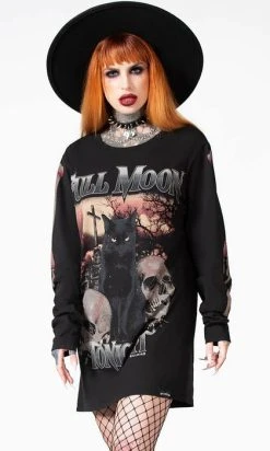 KILLSTAR Full Moon | LONG SLEEVE TOP -Punk Rave Store killstar full moon long sleeve top 3 34d1f69d 517b 4bb3 bc53 fe182c2177f7 700x700