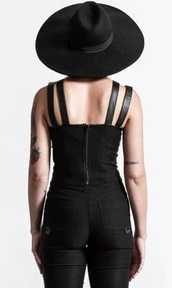 KILLSTAR Jaded [Black] | STRAP TOP** -Punk Rave Store killstar jaded black strap top 3 3a965b7e b8c0 4653 bbf9 c830b710d16e 700x700