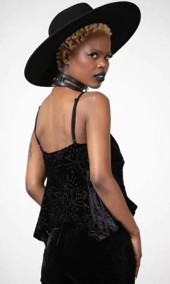 KILLSTAR Mormura | Strappy Burnout TOP* -Punk Rave Store killstar mormura strappy burnout top 3 16203ccc 5532 400f 973f 087e0b3c8dca 700x700