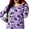 KILLSTAR Purr Off [Plum] | LONG SLEEVE TOP** -Punk Rave Store killstar purr off plum long sleeve top 1 125d0cc2 c1ca 4bd2 9fa6 b81a1018e785 700x700