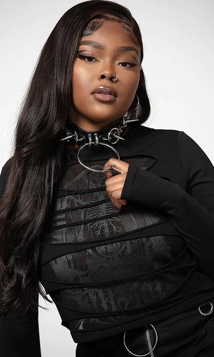 KILLSTAR Sirena | SLASHED LONG SLEEVE TOP** 3 KILLSTAR Sirena | SLASHED LONG SLEEVE TOP**