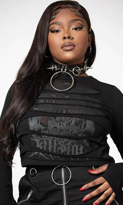 KILLSTAR Sirena | SLASHED LONG SLEEVE TOP** 7 KILLSTAR Sirena | SLASHED LONG SLEEVE TOP** - Image 5