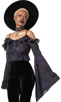 KILLSTAR Spirit Hand | CHIFFON TOP