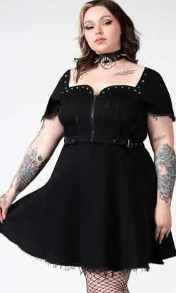 KILLSTAR Time Out | ZIP DENIM DRESS* -Punk Rave Store killstar time out zip denim dress 10 ca6a97e9 e60f 4131 bb0f e5854b69a1f2 700x700