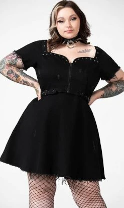 KILLSTAR Time Out | ZIP DENIM DRESS*