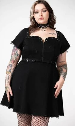 KILLSTAR Time Out | ZIP DENIM DRESS* -Punk Rave Store killstar time out zip denim dress 8 fc4d3bf6 5e5a 4668 87ca 7c6a9be1466e 700x700