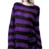 KILLSTAR Hazed Out | KNIT SWEATER -Punk Rave Store killstar wonka knit sweater 1 700x700