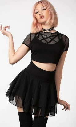 KILLSTAR Yasumi | MESH SKIRT^ -Punk Rave Store killstar yasumi mesh skirt 2 eecdd393 ca41 43dc 8869 2260ff452b9d 700x700