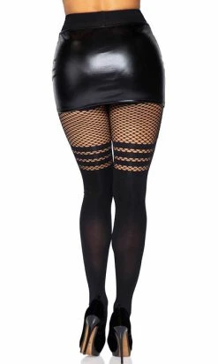 LEG AVENUE Ada Thigh High | FISHNET TIGHTS -Punk Rave Store leg avenue ada thigh high fishnet tights 2 700x700