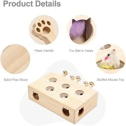 MEWOOFUN Whac-A-Mole | CAT TOY -Punk Rave Store mewoofun wooden whac a mole cat toy 3 7b0064f8 78a8 490c 81cb 55cbbf21fc4c 700x700