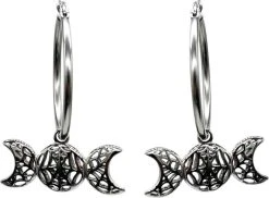 MYSTICUM LUNA Aranea Moon | HOOP EARRINGS