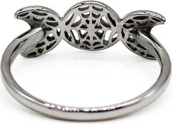 MYSTICUM LUNA Aranea Moon | RING -Punk Rave Store mysticum luna aranea moon ring 3 700x700