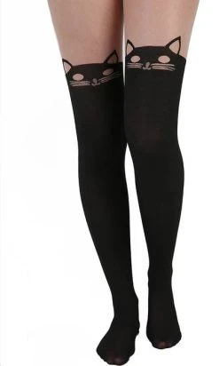 PAMELA MANN Kitty Cat Over The Knee [Black] | TIGHTS -Punk Rave Store pamela mann kitty cat over the knee black tights 2 1e8aeaae 48c9 441f bc8f e410c64e2db7 700x700