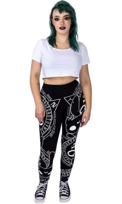 POIZEN INDUSTRIES Cat Craft [Black/White] | LEGGINGS -Punk Rave Store poizen industries cat craft black white leggings 4 2990aa71 c898 4c5e 9e68 428ca576b075 700x700