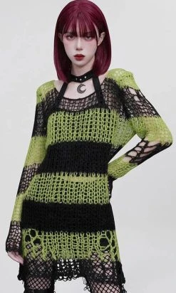 PUNK RAVE Jezebel | STRIPES SWEATER 14 PUNK RAVE Jezebel | STRIPES SWEATER -Punk Rave Store punk rave grunge ripped stripes sweater 2 85f156c9 c154 48a5 9376 24edd4e7123e 700x700