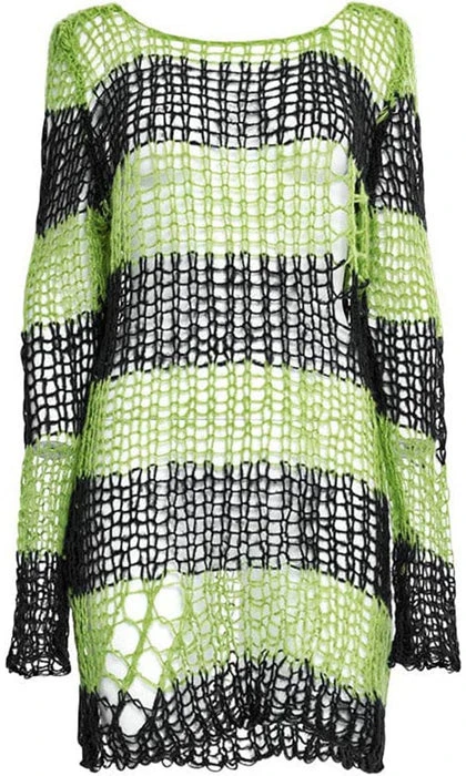 PUNK RAVE Jezebel | STRIPES SWEATER 9 PUNK RAVE Jezebel | STRIPES SWEATER - Image 7