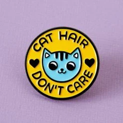 PUNKY PINS Cat Hair Don't Care | SOFT ENAMEL PIN -Punk Rave Store punky pins cat hair dont care soft enamel pin 3 a3a1453b ba1f 4d2f ae94 574ce382a141 700x700
