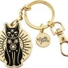 PUNKY PINS Gold & Black Mystic Cat | KEYRING -Punk Rave Store punky pins gold black mystic cat keyring 1 9c98c7a8 539f 4717 b66a a56ed8c12ef9 700x700