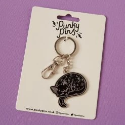 PUNKY PINS Mystical Cat | ENAMEL KEYRING -Punk Rave Store punky pins mystical cat enamel keyring 2 15845cfd 4155 464d 9731 10cb1ad3b22b 700x700