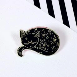 PUNKY PINS Mystical Cat | ENAMEL PIN -Punk Rave Store punky pins mystical cat enamel pin 700x700