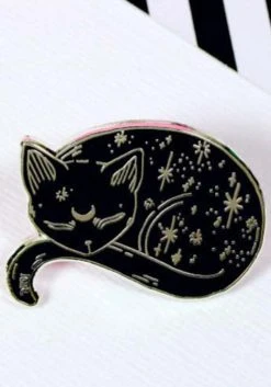PUNKY PINS Mystical Cat | ENAMEL PIN -Punk Rave Store punky pins mystical cat enamel pin db07b30c b921 4f62 b139 a1c9d3a383cb 700x700