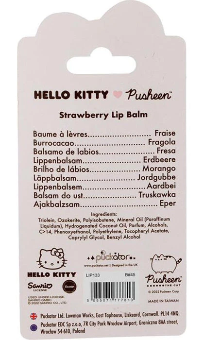 Hello Kitty & Pusheen Strawberry Stick | LIP BALM 8 Hello Kitty & Pusheen Strawberry Stick | LIP BALM - Image 6