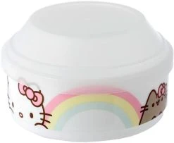 Hello Kitty & Pusheen The Cat Stacked | ROUND BENTO LUNCH BOX -Punk Rave Store pusheen hello kitty pusheen the cat stacked round bento lunch box 5 d053f4c5 ef55 4218 8a10 21be6997bc17 700x700