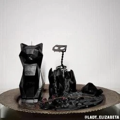 PYROPET Kisa [Black] | CANDLE -Punk Rave Store pyropet kisa black candle 11 700x700