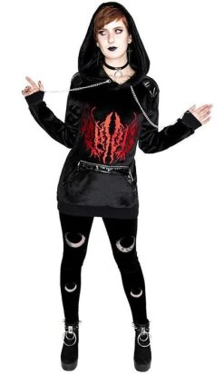 RESTYLE Double Crescent Velvet | LEGGINGS -Punk Rave Store restyle double crescent velvet leggings 5 a76dbea2 bfdc 4671 9406 27300876cc2a 700x700