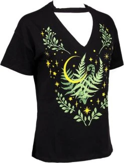 RESTYLE Herbal Fern Leaf | CHOKER T-SHIRT -Punk Rave Store restyle herbal fern leaf choker t shirt 2 325f3b5f dd43 433c 96a2 d4d53b420403 700x700