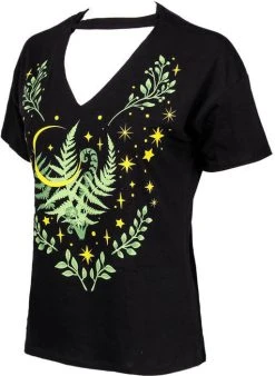 RESTYLE Herbal Fern Leaf | CHOKER T-SHIRT -Punk Rave Store restyle herbal fern leaf choker t shirt 3 f07efc27 c17b 42c5 ab76 c3da25e1243a 700x700