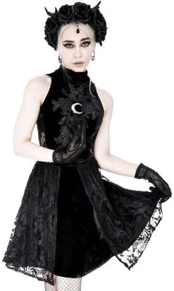 RESTYLE High Neck Crescent | LACE DRESS -Punk Rave Store restyle high neck crescent lace dress 1 23533d25 aff1 4720 9901 1de4d921ae01 700x700