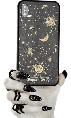 ROGUE AND WOLF Celestial [Gold] | PHONE CASE -Punk Rave Store rogue and wolf celestial gold phone case 5 550e70e7 a77e 4e7c ae8c 64eac013cbbf 700x700