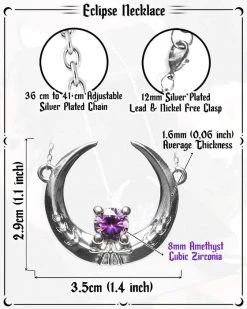 ROGUE AND WOLF Eclipse [Mirror Steel] | NECKLACE -Punk Rave Store rogue and wolf eclipse mirror steel necklace 7 d77c938a 31cf 4c37 981f c4f457a8c934 700x700