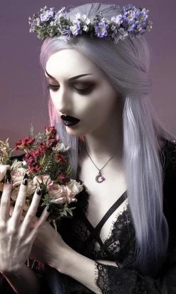 ROGUE AND WOLF Selene [Mirror Steel] | NECKLACE -Punk Rave Store rogue and wolf selene mirror steel necklace 3 0bb5047f bd9c 47db a050 f130de86684f 700x700