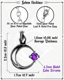 ROGUE AND WOLF Selene [Mirror Steel] | NECKLACE -Punk Rave Store rogue and wolf selene mirror steel necklace 7 2dc43311 7ce6 43ca aa52 f2d2facd740d 700x700