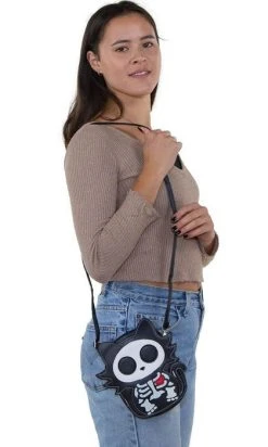 SLEEPYVILLE CRITTERS Glow In The Dark Sugar Skull Cat | CROSSBODY BAG -Punk Rave Store sleepyville critters glow in the dark sugar skull cat crossbody bag 4 ed0eeb48 1e0e 4035 893a 6d49328820b2 700x700