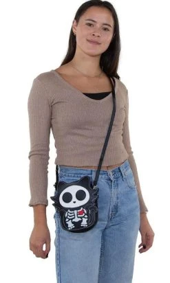 SLEEPYVILLE CRITTERS Glow In The Dark Sugar Skull Cat | CROSSBODY BAG -Punk Rave Store sleepyville critters glow in the dark sugar skull cat crossbody bag 5 421a2e77 7920 422f 8897 8e9d4bcfd16e 700x700