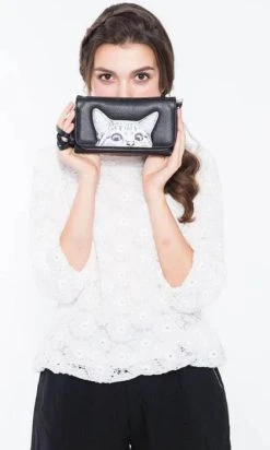 SLEEPYVILLE CRITTERS Peeking Cats | PURSE