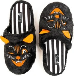 SOURPUSS Furry Jinx The Cat | SLIPPERS` -Punk Rave Store sourpuss furry jinx the cat slippers 2 d384375c 508b 469c 9c2f 0e5ad6f5777b 700x700