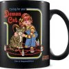 STEVEN RHODES Demon Cat [Black] | COFFEE MUG