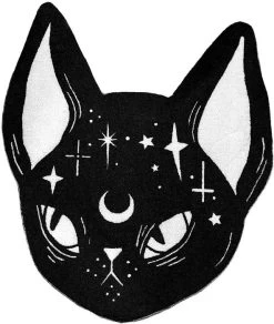 TOO FAST APPAREL Loll3 Black | CAT SHAPED ACCENT RUG -Punk Rave Store too fast apparel loll3 black cat shaped accent rug 1 3603baf6 8ac2 4868 b668 dce1d9c4fbf7 700x700