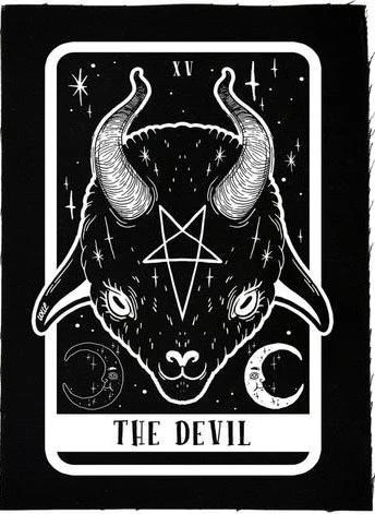 TOO FAST APPAREL The Devil Tarot Baby Goat | PATCH 3 TOO FAST APPAREL The Devil Tarot Baby Goat | PATCH