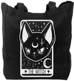 TOO FAST APPAREL The Witch Tarot Card | TOTE BAG -Punk Rave Store too fast apparel the witch tarot card canvas tote bag 1 7b081da8 2e8e 4fb9 8795 d6684617132c 700x700