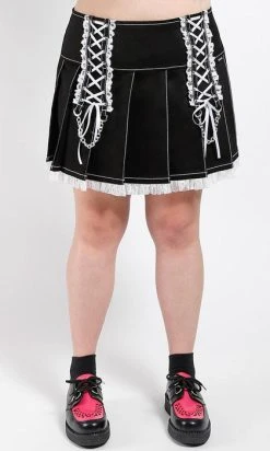 TRIPP NYC Lolita [Black/White] | PLEATED SKIRT -Punk Rave Store tripp nyc lolita black white pleated skirt 5 e435b675 6b42 4bb0 8f13 92885330620a 700x700