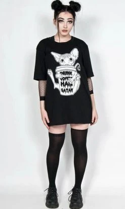 TWISTED Drink Coffee, Hail Satan | T-SHIRT -Punk Rave Store twisted drink coffee hail satan t shirt 4 700x700